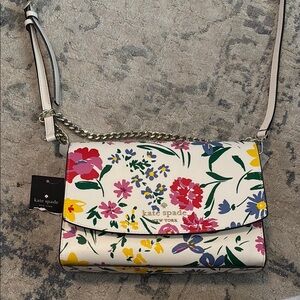 NWT Kate Spade Floral Carson Convertible Crossbody Bag - Multicolor
